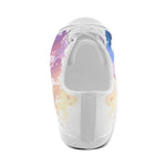 Women's Big Size Dabbed Paint Splatter Print Canvas Low Top Shoes