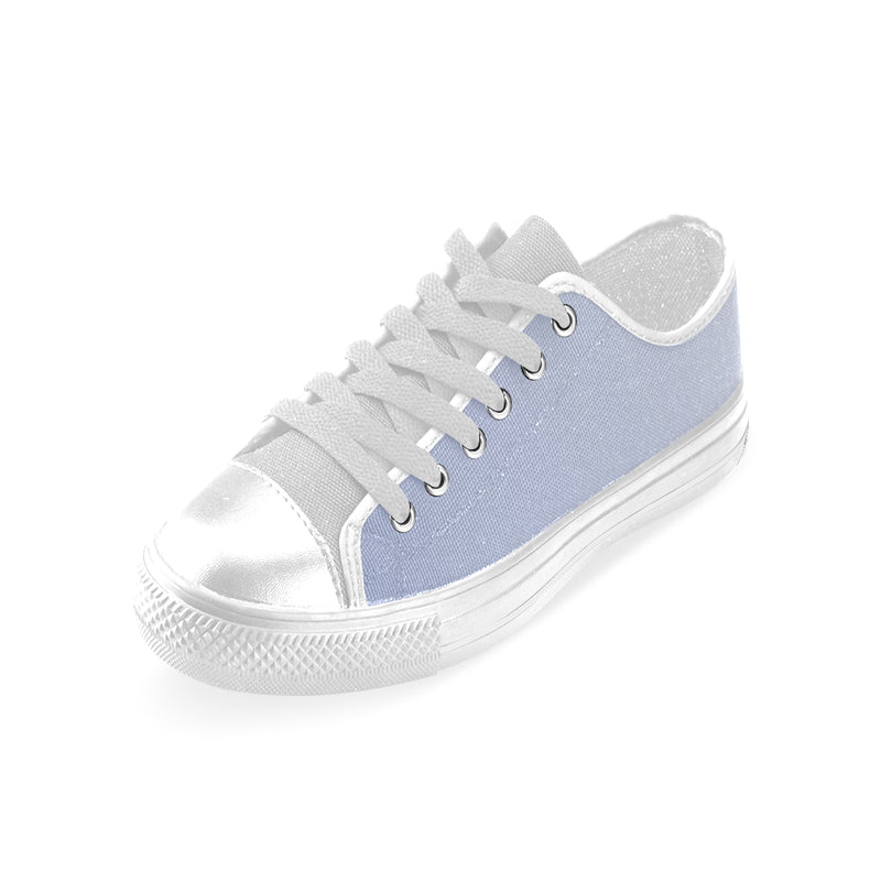 Buy Men's Light Blue Solids Print Canvas Low Top Shoes at TFS