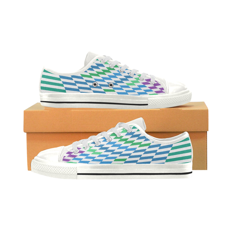Buy Women's Checkers Print Canvas Low Top Shoes at TFS