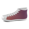 Women's Purple-Mauve Gradient Print High Top Canvas Shoes