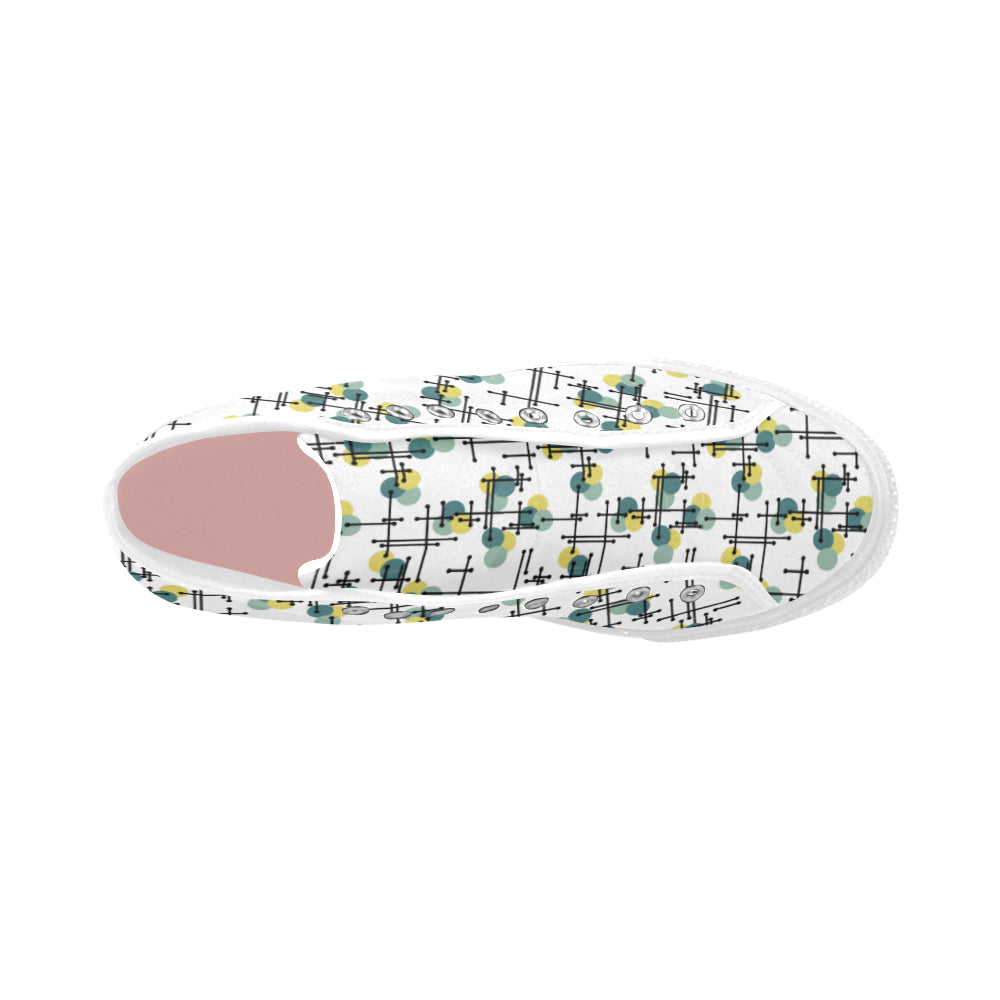 Women's Atomic Polka Print Canvas High Top Shoes