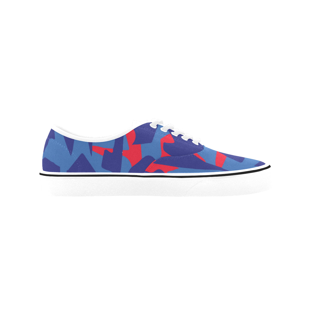 Men's Camouflage Maze Print Canvas Low Top Shoes