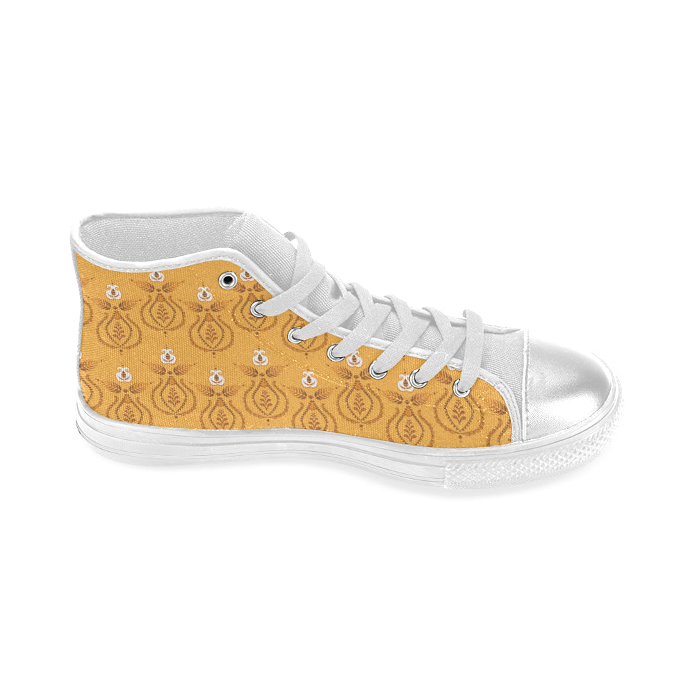 Women's Mandala Artwork Print Canvas High Top Shoes