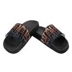 Men's Criss Cross Paint Splatter Print Sliders Sandal