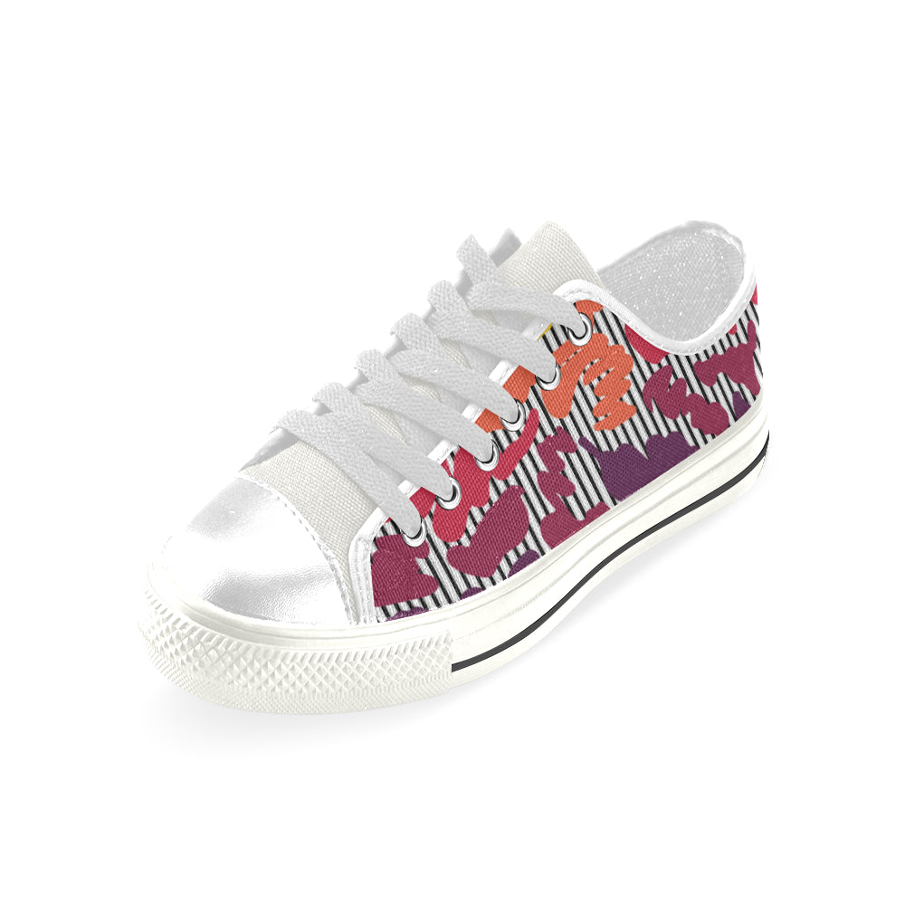 Men's Paint Splatter Trip Print Canvas Low Top Shoes