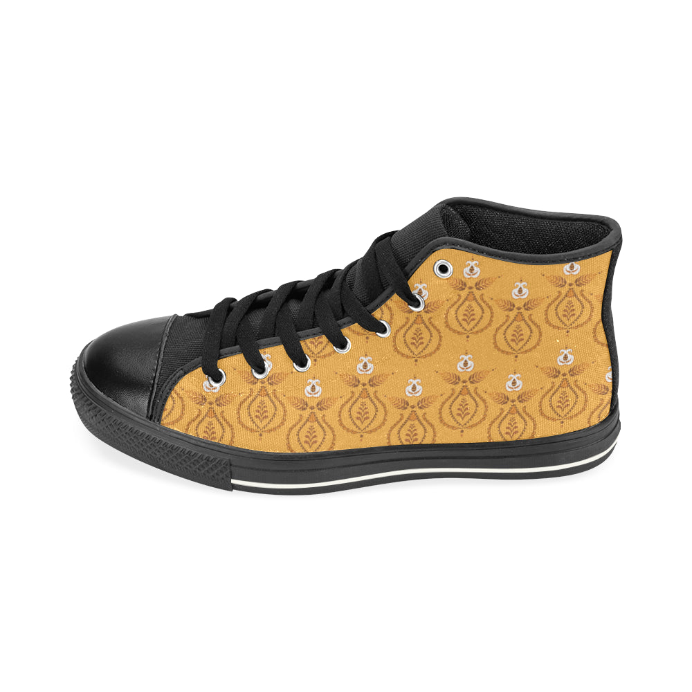 Women's Mandala Artwork Print Canvas High Top Shoes