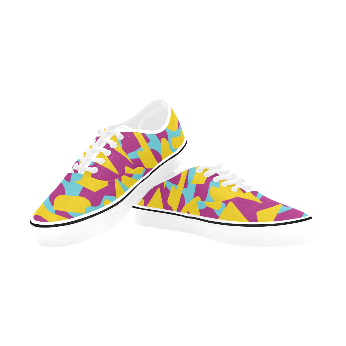 Women's Quirky Camouflage Print Canvas Low Top Shoes