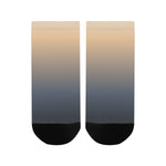Men's Blue-Peach Gradient Print Anklet Socks