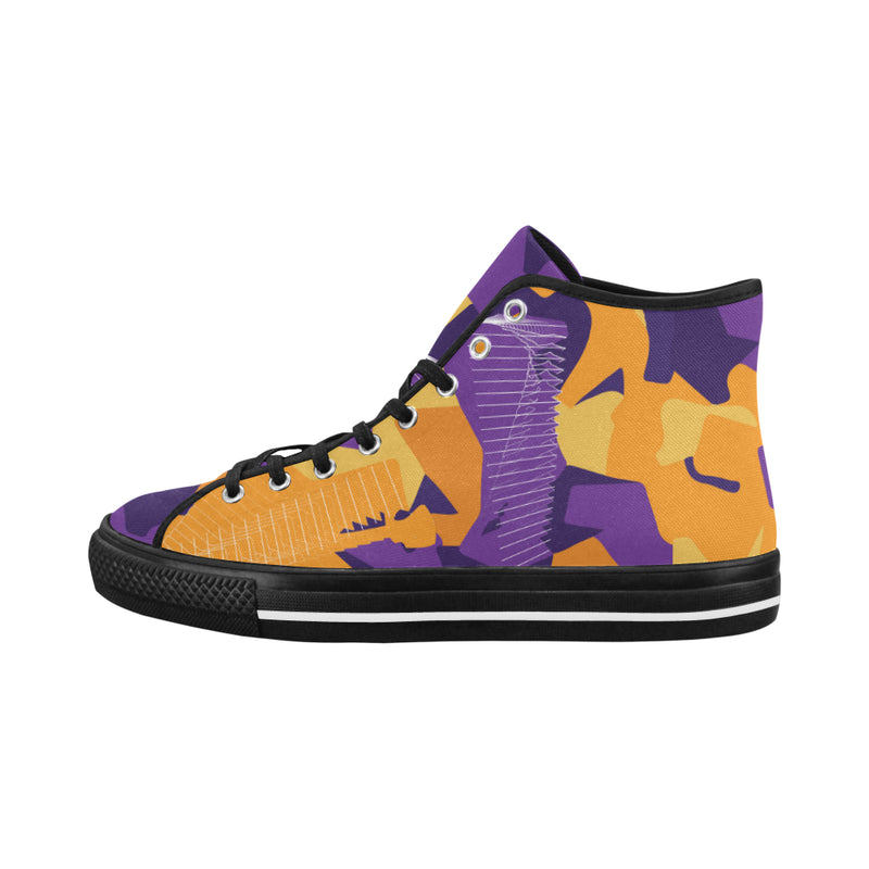 Men's Camouflage Print High Top Canvas Shoes
