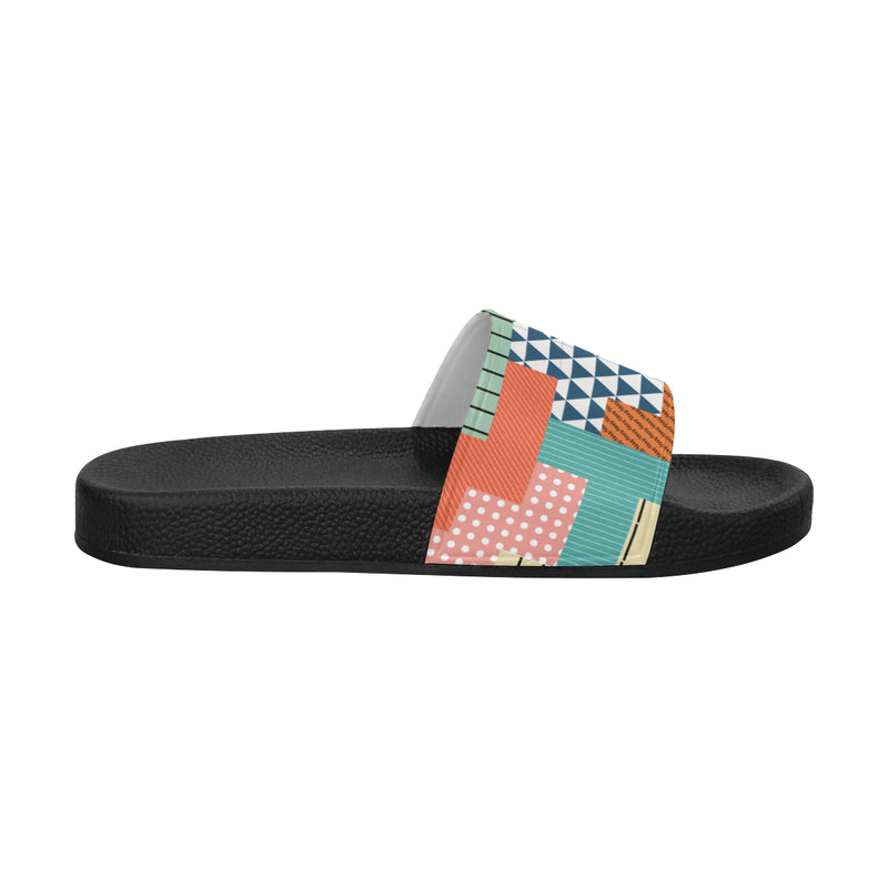 Men's Casual Puzzle Print Sliders Sandal