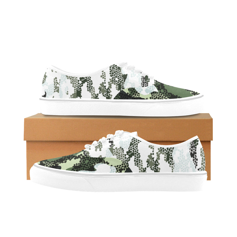 Women's Digital Camouflage Print Canvas Low Top Shoes