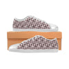 Women's Big Size Stacked Dots Polka Print Canvas Low Top Shoes