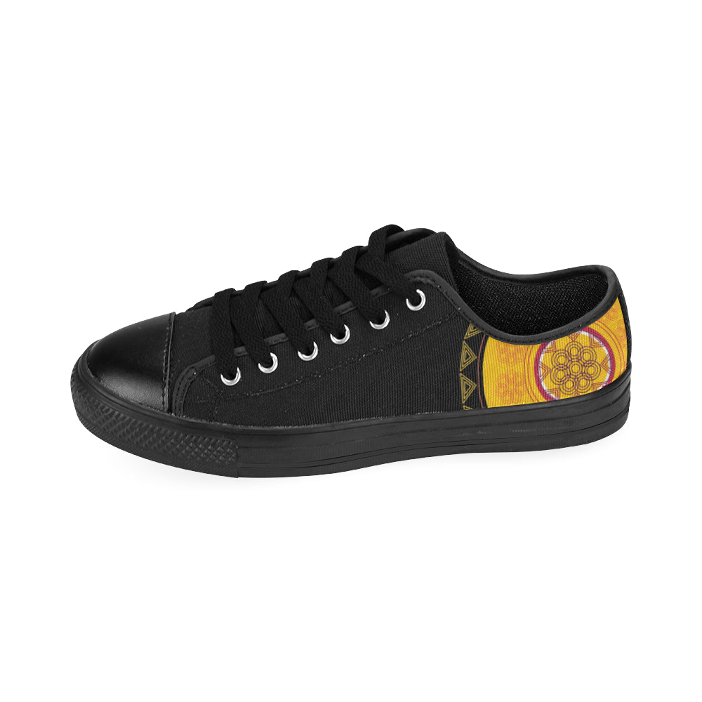 Women's Mandala Print Canvas Low Top Shoes