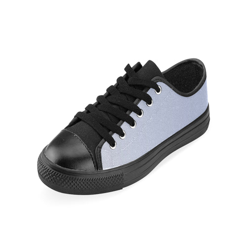 Women's Light Blue Solids Print Canvas Low Top Shoes