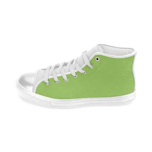 Buy Kids's Lime Green Solids Print Canvas High Top Shoes at TFS