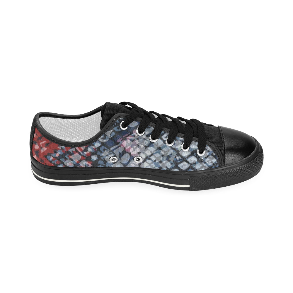 Women's Fish Print Canvas Low Top Shoes
