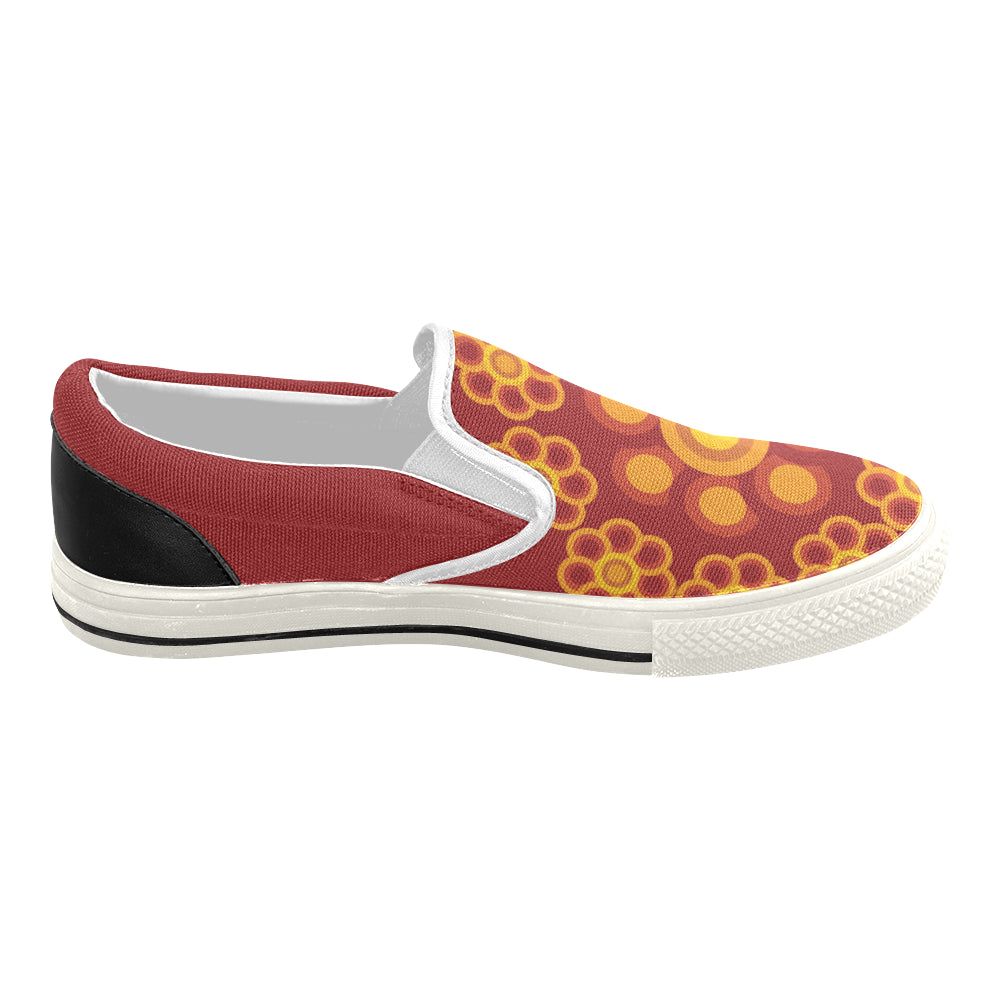 Women's Mandala Art Print Canvas Slip-on Shoes