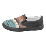 Men's Hued Waves Tribal Print Slip-on Canvas Shoes