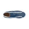 Men's Big Size Aquarius Water Bearer Blue Print Canvas High Top Shoes