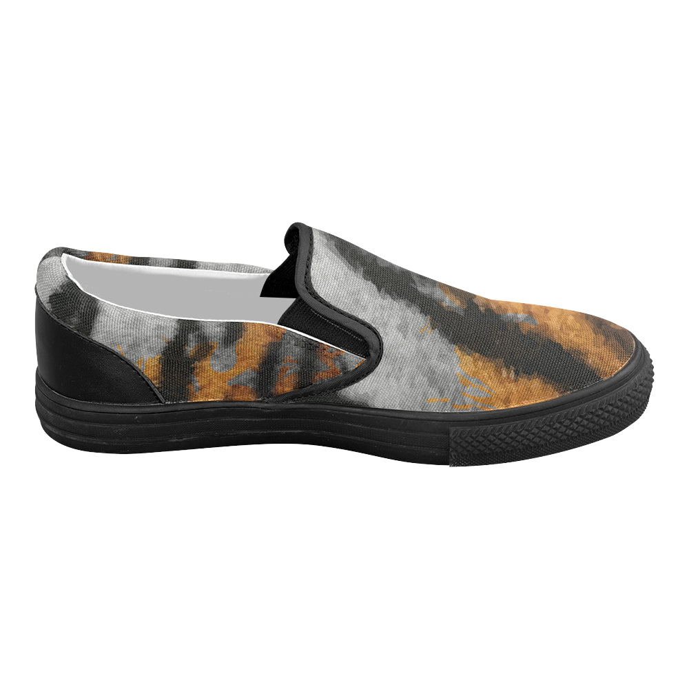 Women's Tiger Skin Print Canvas Slip-on Shoes