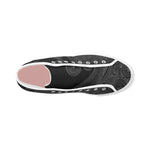 Women's Aquarius Water Bearer Zodiac Print Canvas High Top Shoes