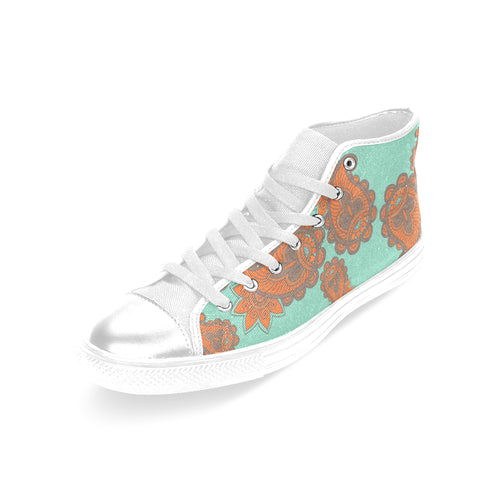 Women's Mandala Print Canvas High Top Shoes
