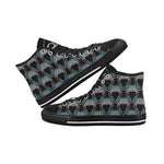 Women's Cancer Crab Zodiac Print Canvas High Top Shoes