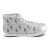 Women's Snowman Christmas Print Canvas High Top Shoes