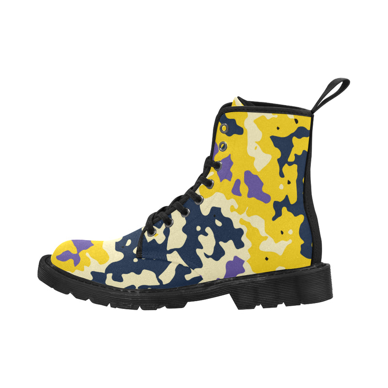 Buy Men's Camouflage Print Canvas Boots at TFS