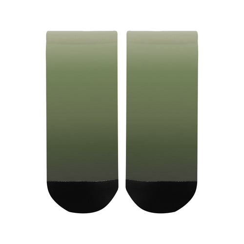 Men's Olive Gradient Print Anklet Socks