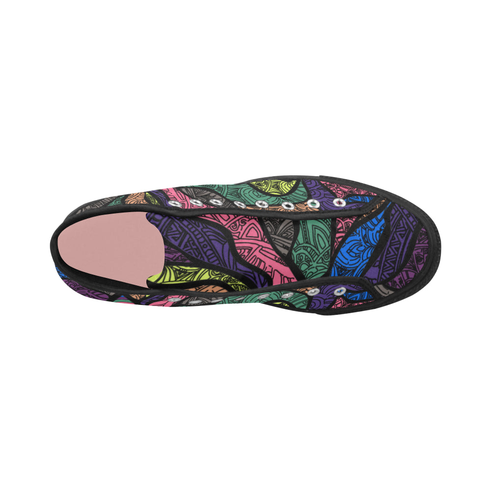 Women's Third Eye Psychedelic Print Canvas High Top Shoes