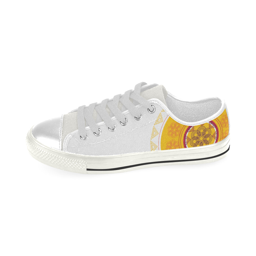 Men's Mandala Print Canvas Low Top Shoes
