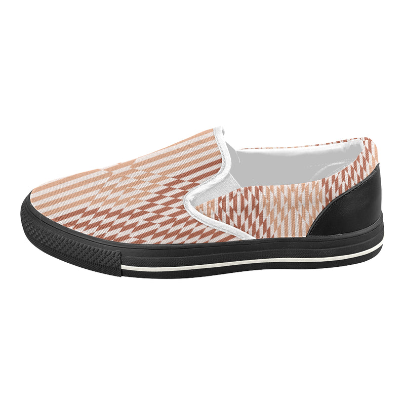 Buy Women's Checkers Print Canvas Slip-on Shoes at TFS