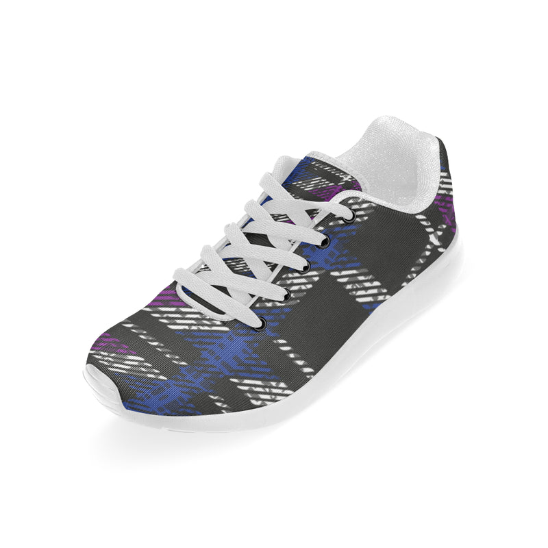 Kids Plaid Checkers Print Canvas Sneakers