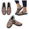 Men's Plaid Checkers Print Canvas Slip-on Shoes