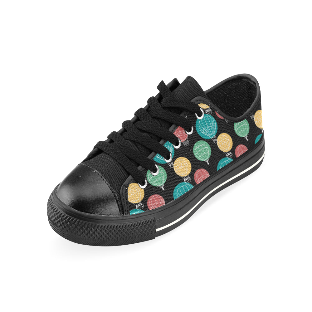 Men's Hot Air Balloon Casual Print Low Top Canvas Shoes