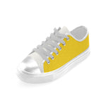 Buy Women Big Size Butter Yellow Solids Print Canvas Low Top Shoes at TFS