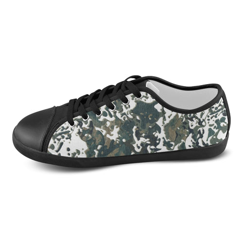 Men's Flecktarn Camouflage Print Canvas Low Top Shoes