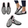 Women's Big Size Pink Zebra Print Slip-on Canvas Shoes