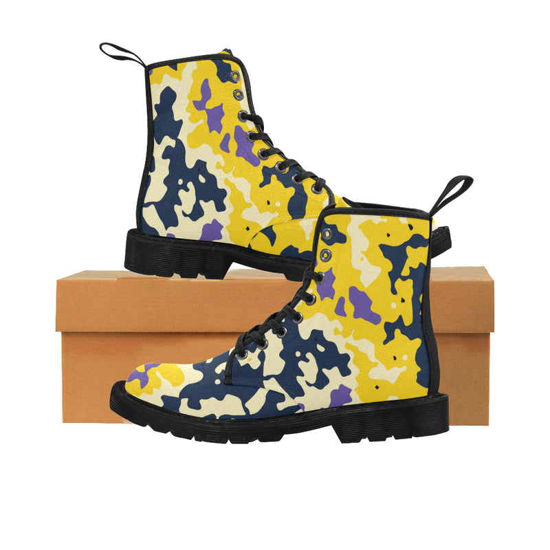 Buy Men's Camouflage Print Canvas Boots at TFS
