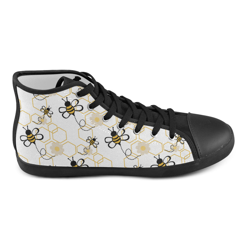 Kids' Honey Bee Casual Print High Top Canvas Shoes