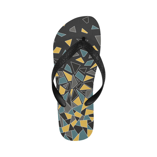 Unisex Diffuse Geometrical Print Flip Flops
