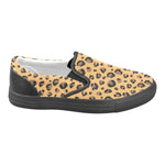 Men's Big Size Leopard Print Slip-on Canvas Shoes