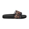 Women's Criss Cross Paint Splatter Print Sliders Sandal
