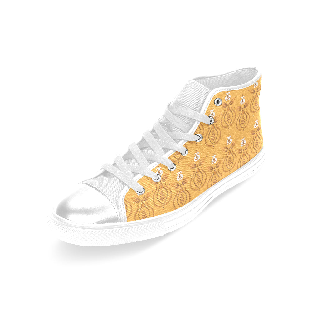 Women's Mandala Artwork Print Canvas High Top Shoes