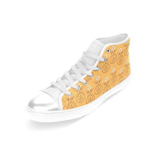 Women's Mandala Artwork Print Canvas High Top Shoes