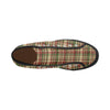 Men's Plaids Christmas Print Big Size Canvas High Top Shoes