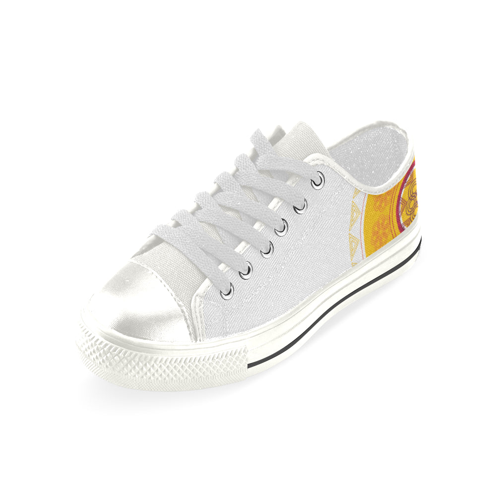 Women's Mandala Print Canvas Low Top Shoes