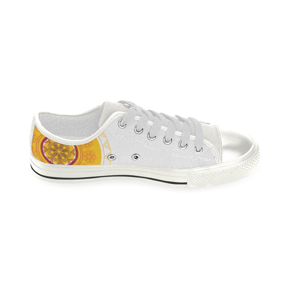 Women's Mandala Print Canvas Low Top Shoes