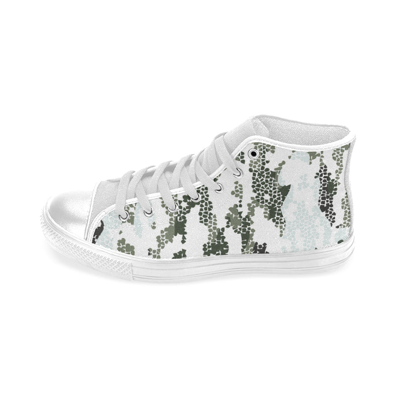 Men's Digital Camouflage Print Canvas High Top Shoes